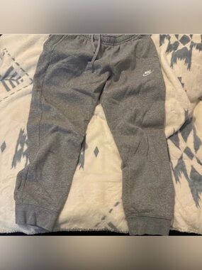 Nike Gray Fleece Joggers